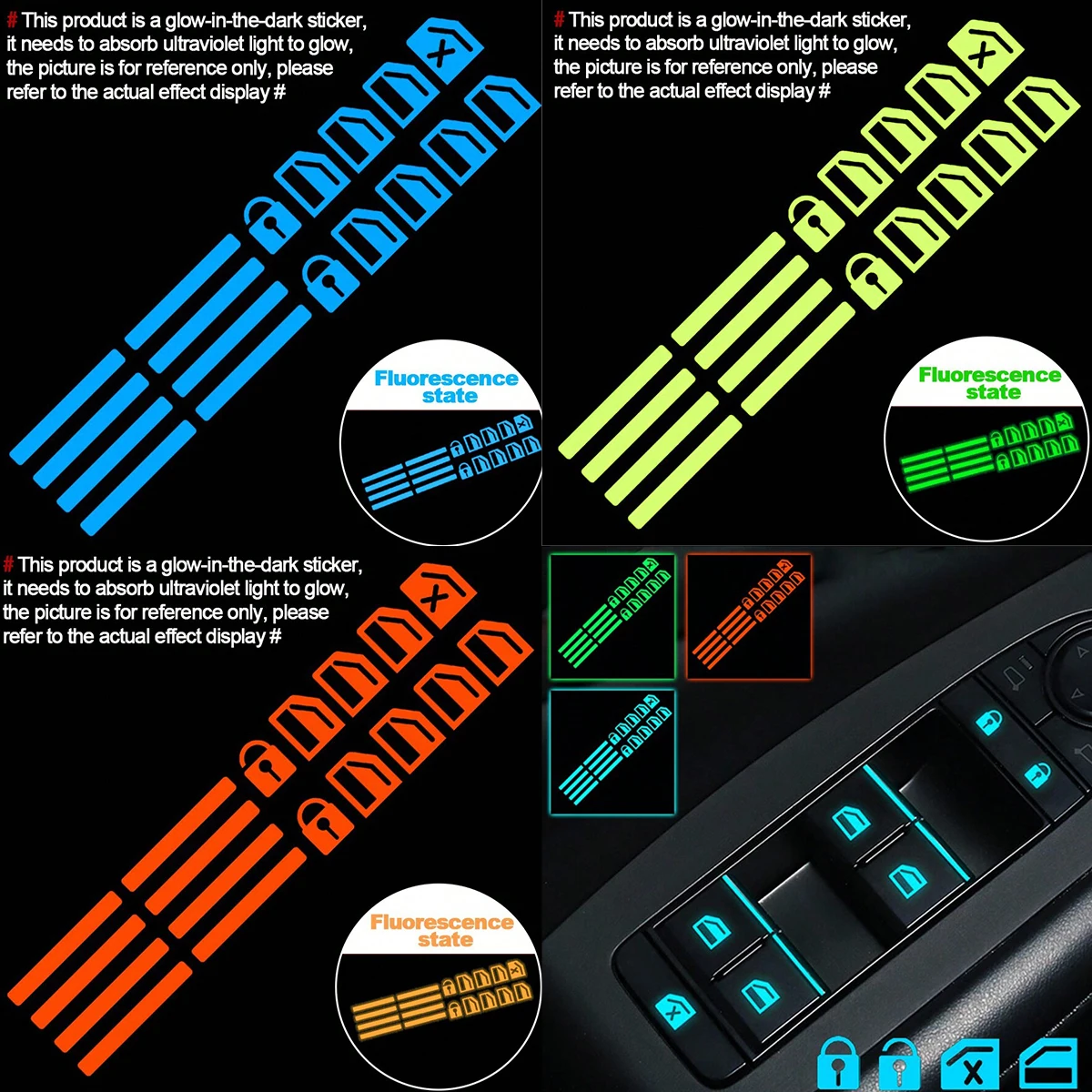 Car Accessories Quotes - 18pcs Car Window Control Button Luminous
