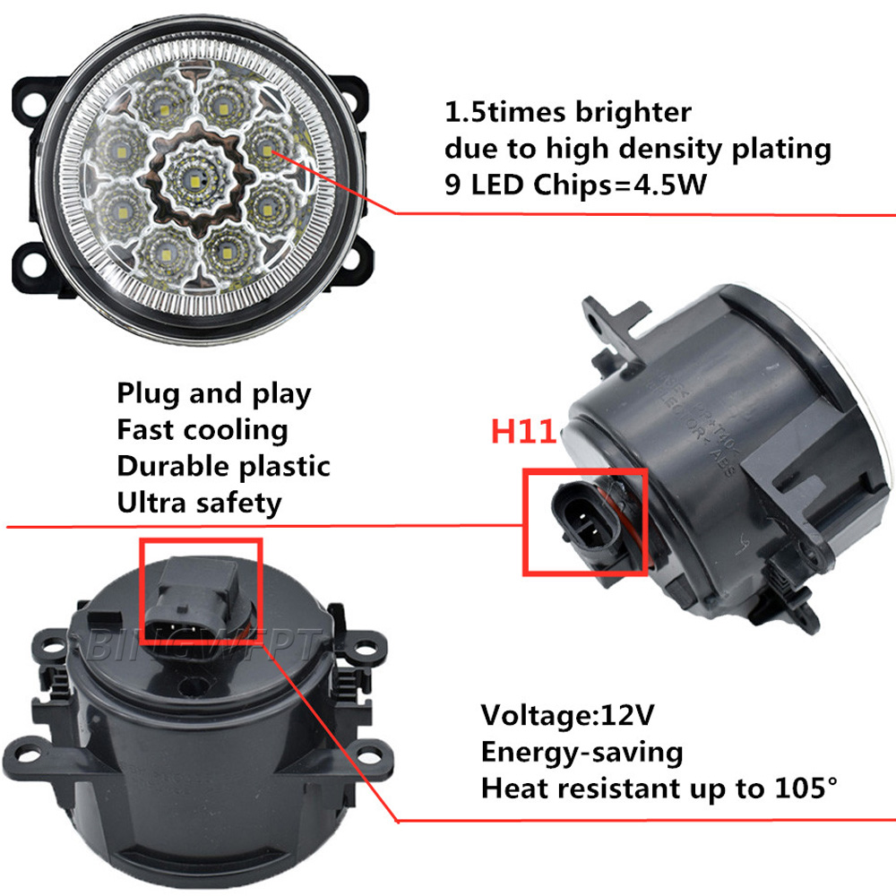 Car Fog Light Daytime Running  - đánh giá và giá Car Accessories For Road Trip