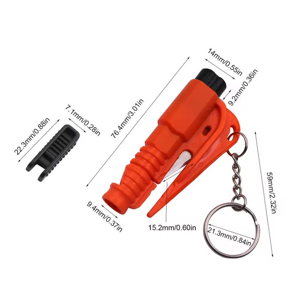 Safety Hammer Car Escape Tool  - đánh giá và giá Car Emergency Tool Kit