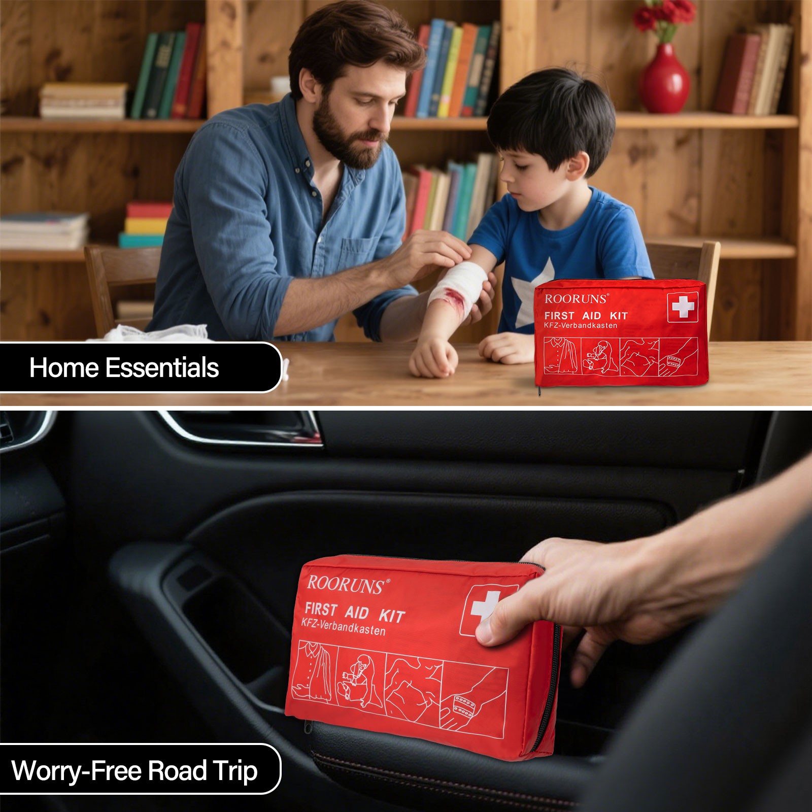 Travel Essentials First Aid Ki - đánh giá và giá Car Accessories For Elderly