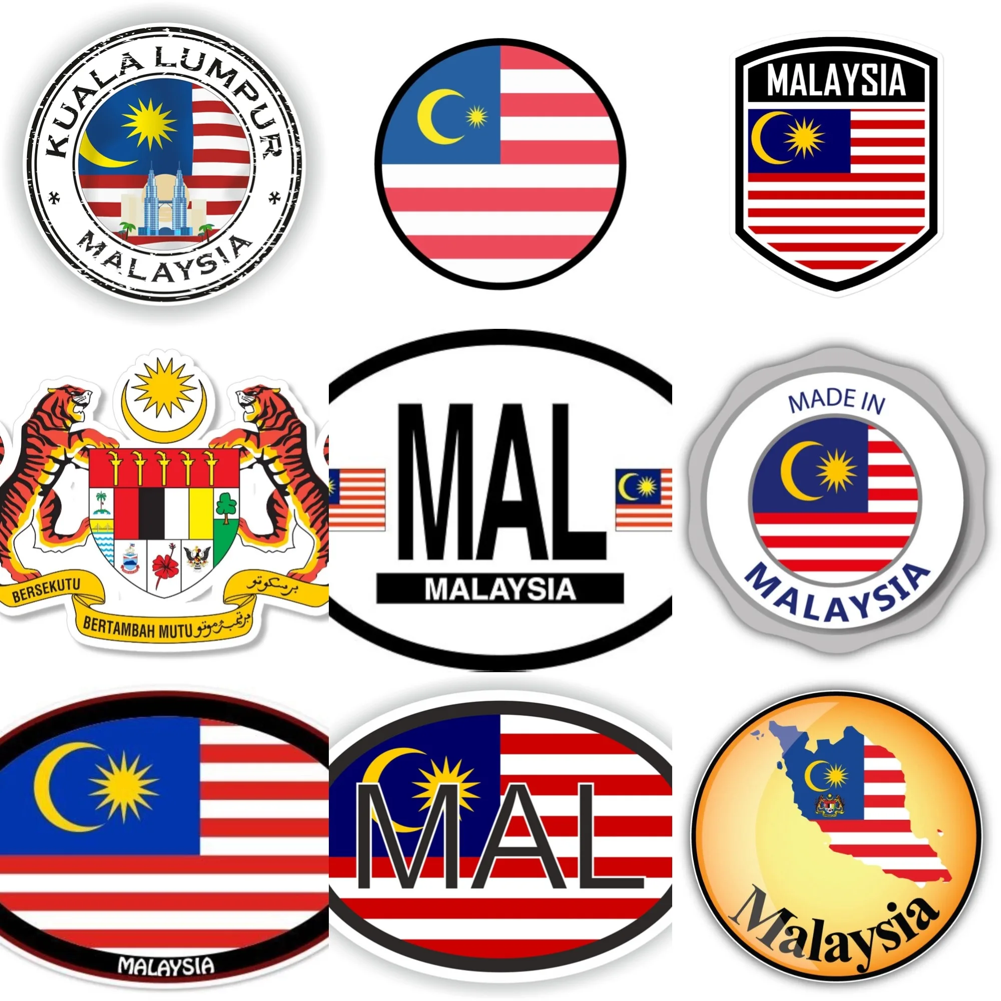 Malaysia MAL Flag Emblem Creat - đánh giá và giá Car Accessories Malaysia