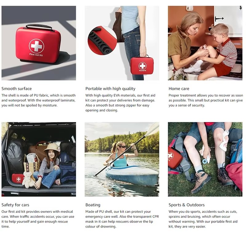 Portable First Aid Kit For Out - đánh giá và giá Car Accessories For Elderly