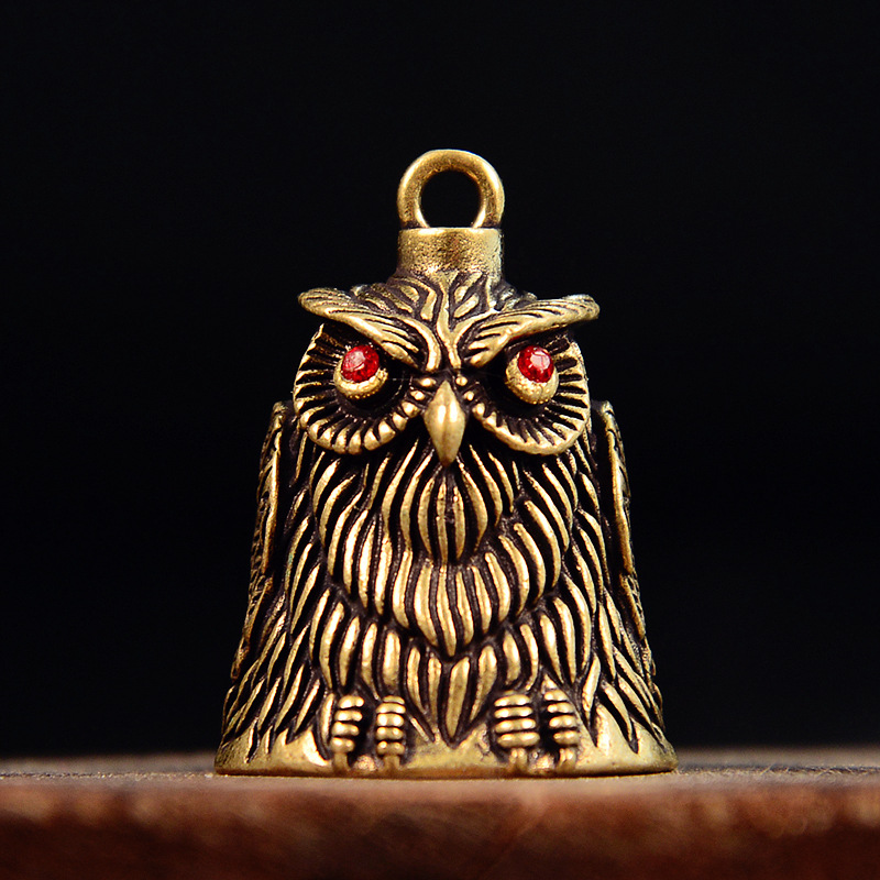 Vintage Brass Owl Bell Keychai - đánh giá và giá Car Accessories Bangi
