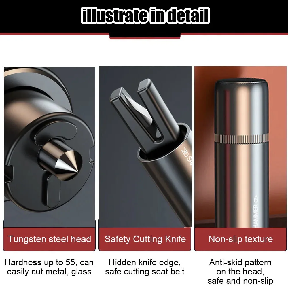 2 in 1 Car Safety Hammer Emerg - đánh giá và giá Car Emergency Tool Kit