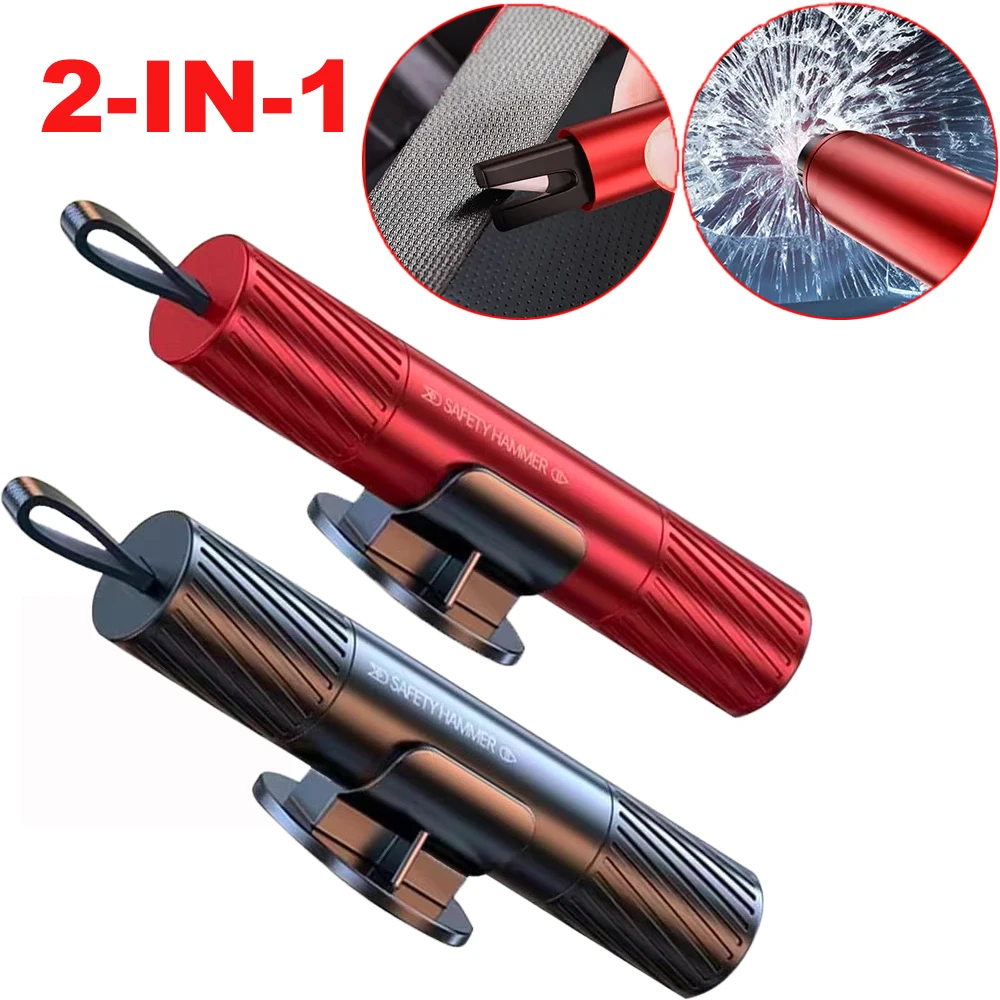 2 In 1 Car Safety Hammer Mini  - đánh giá và giá Car Emergency Tool Kit