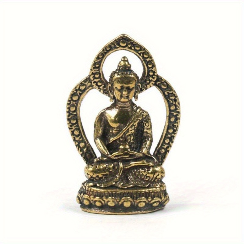 1Pc Mini Buddha Statue Copper  - đánh giá và giá Car Accessories Bangi