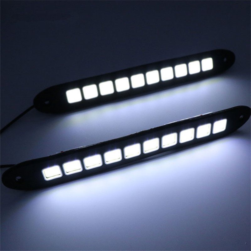 1/2pcs DRL COB Car LED Daytime - đánh giá và giá Car Accessories For Road Trip