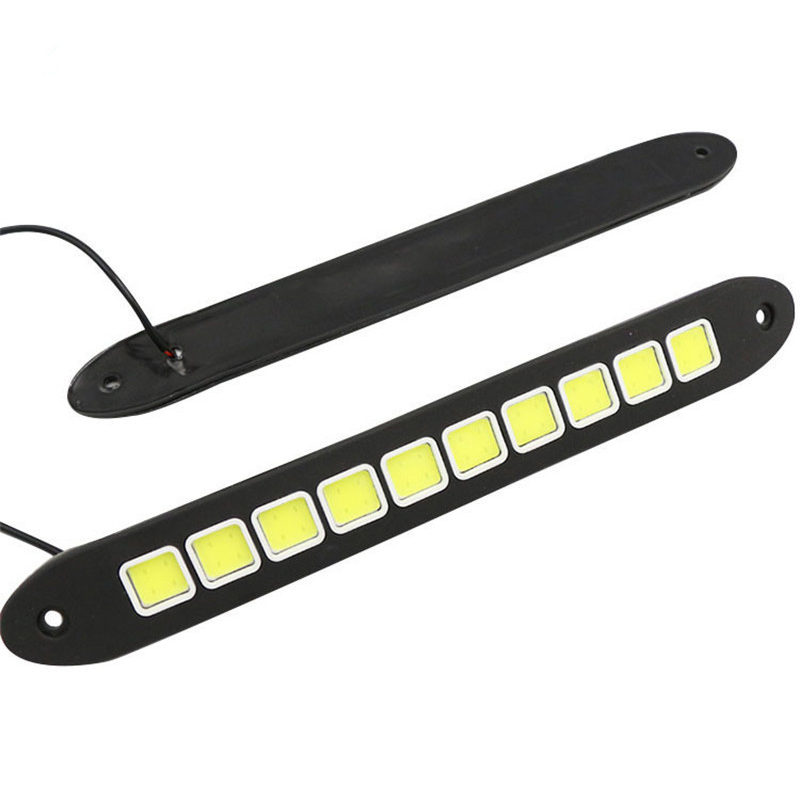 1/2pcs DRL COB Car LED Daytime - đánh giá và giá Car Accessories For Road Trip