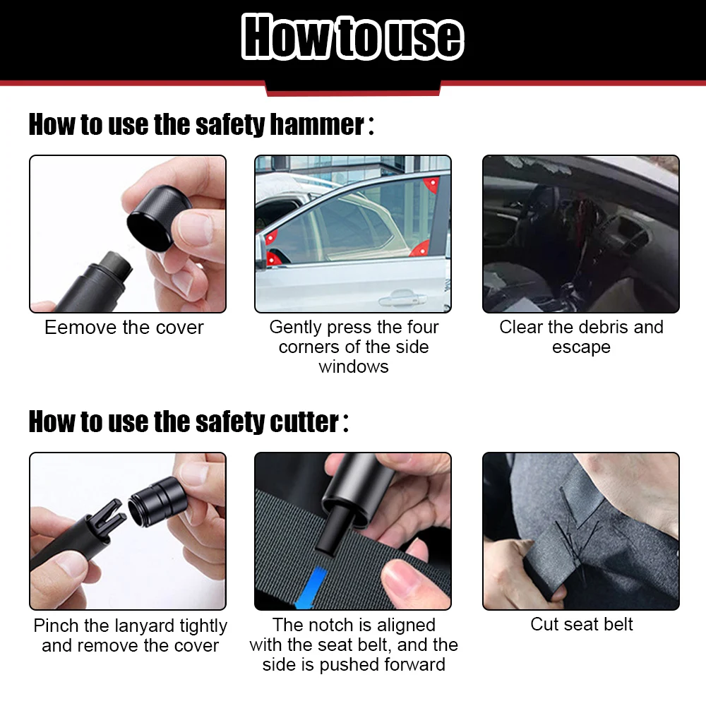 2 In 1 Car Safety Hammer Emerg - đánh giá và giá Car Emergency Tool Kit