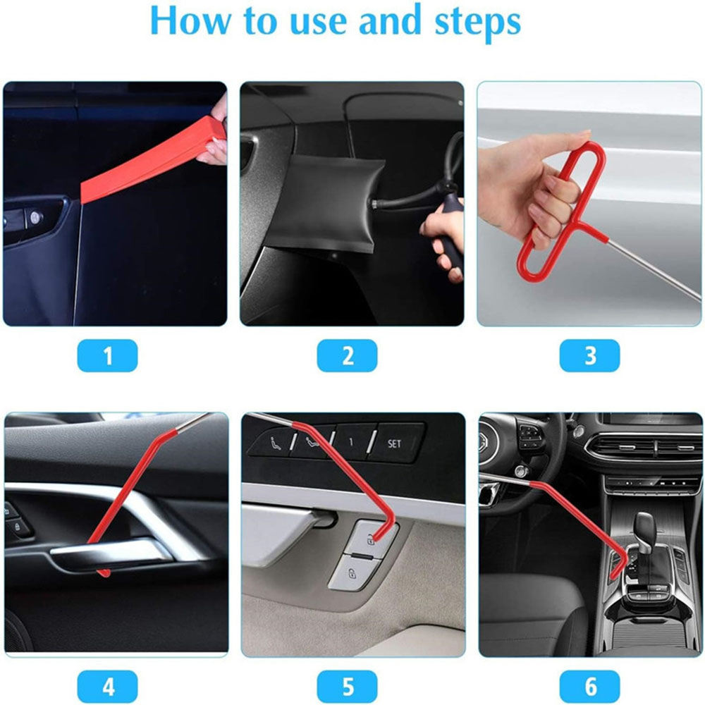 43/25/17Pcs Car Air Wedge Pump - đánh giá và giá Car Emergency Tool Kit
