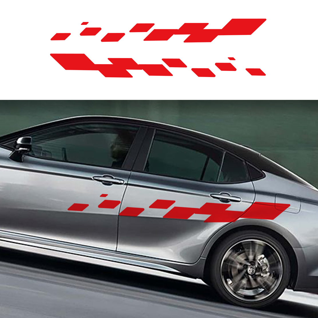 2pcs Car Door Decals Racing Ch - đánh giá và giá Car Accessories Quotes