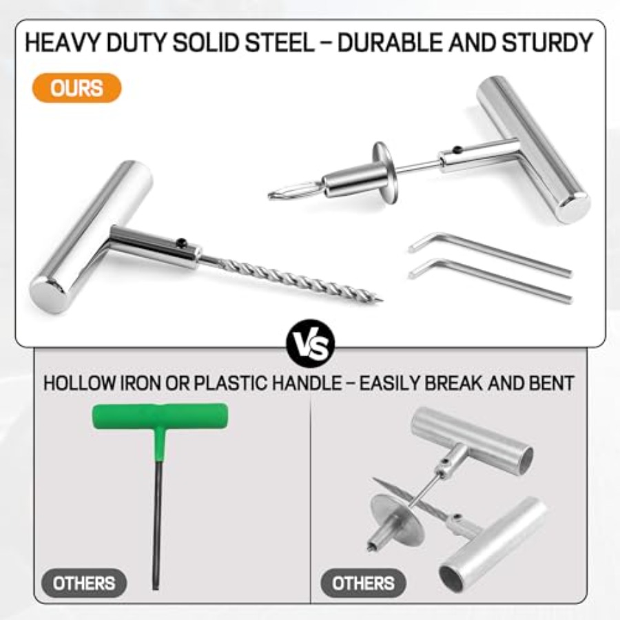Solid Stainl Steel Tire Repair - đánh giá và giá Car Emergency Tool Kit