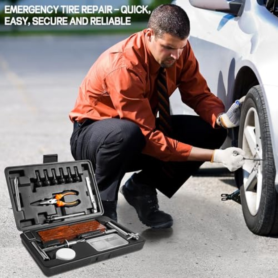Solid Stainl Steel Tire Repair - đánh giá và giá Car Emergency Tool Kit
